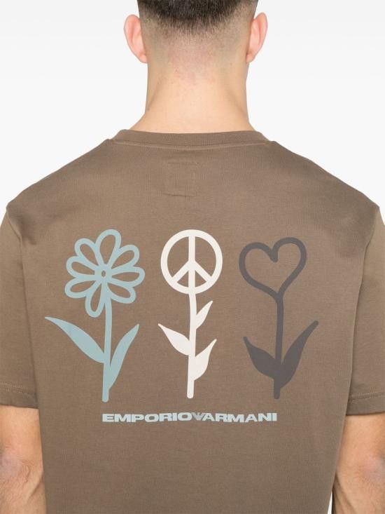 Emporio Armani EMPORIO ARMANI Men T-Shirts EM001717 AF14836F6061 Brown Size US S / EU 44-46 / 1 - 2 Thumbnail