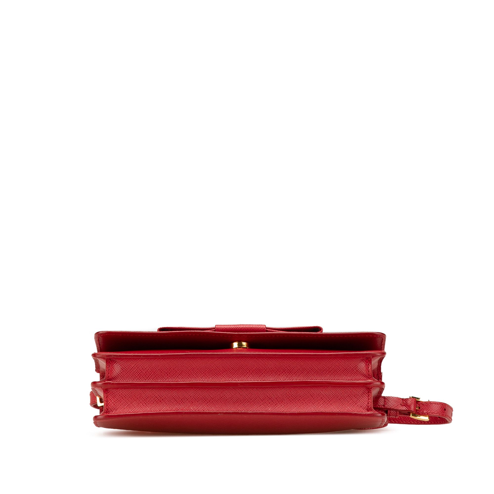 Prada Prada Saffiano Lux Bow Wallet On Strap Size ONE SIZE - 3 Thumbnail