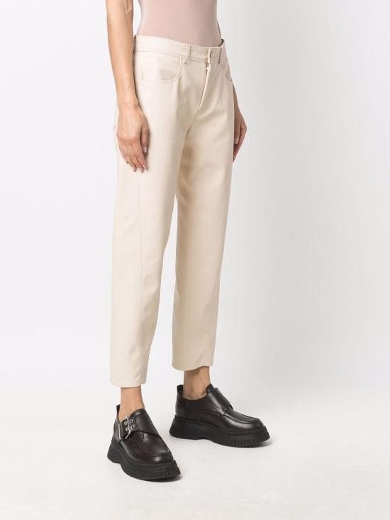 Stella McCartney STELLA MCCARTNEY Women Straight Pants 640028 SJB149561 Beige Size 25" / US 0 / IT 36 - 3 Thumbnail