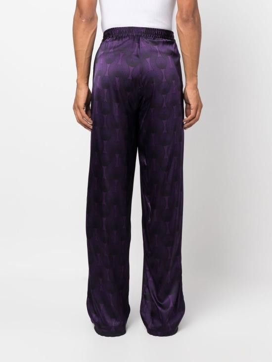 Ozwald Boateng OZWALD BOATENG Men Straight Pants 301 3962750 Purple Size US 34 / EU 50 - 3 Thumbnail