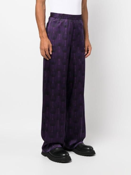 Ozwald Boateng OZWALD BOATENG Men Straight Pants 301 3962750 Purple Size US 34 / EU 50 - 4 Thumbnail
