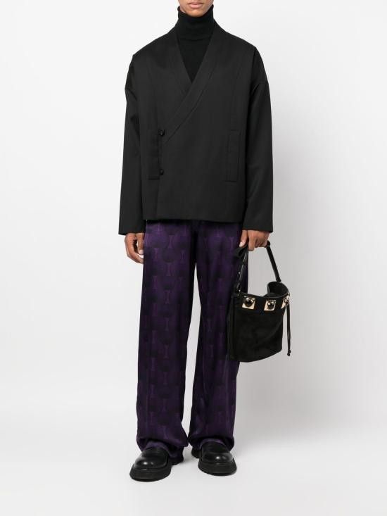 Ozwald Boateng OZWALD BOATENG Men Straight Pants 301 3962750 Purple Size US 34 / EU 50 - 5 Thumbnail