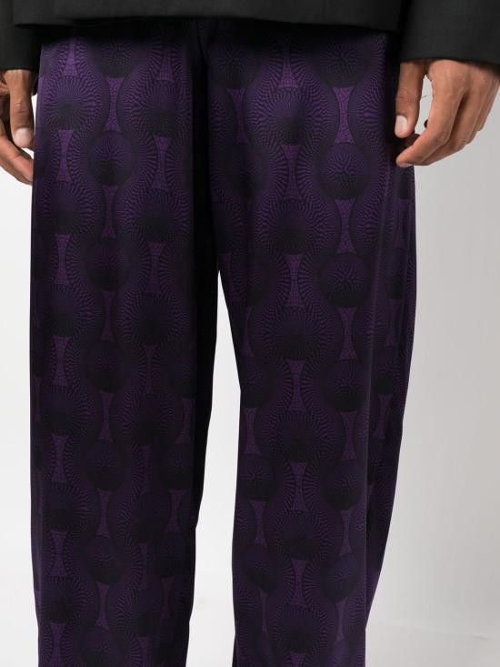 Ozwald Boateng OZWALD BOATENG Men Straight Pants 301 3962750 Purple Size US 34 / EU 50 - 2 Thumbnail