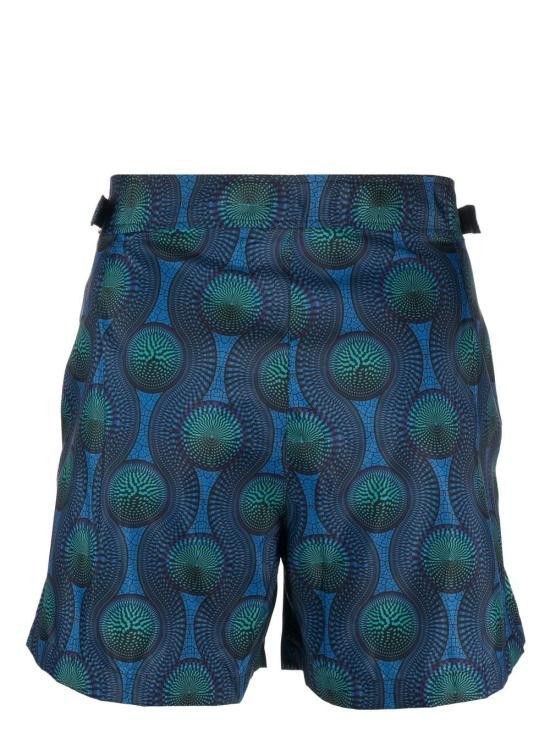 Ozwald Boateng OZWALD BOATENG Men Swim Pants 303 7000600 Blue Size US 28 / EU 44 - 2 Thumbnail