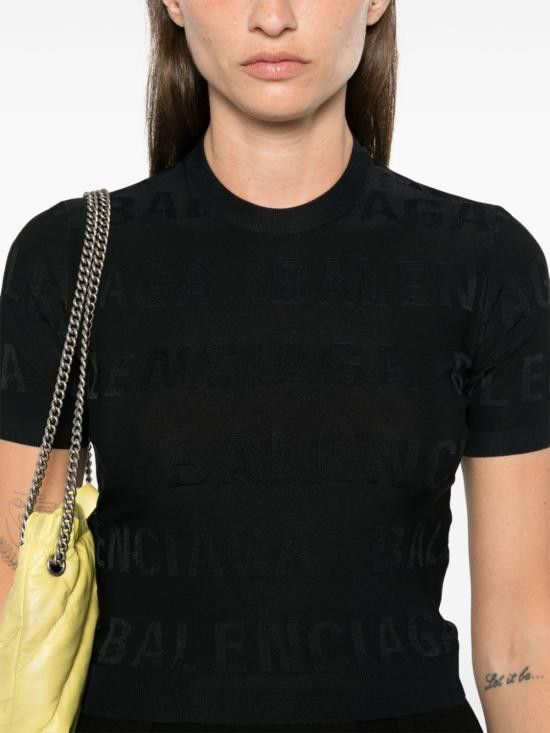 Balenciaga BALENCIAGA Women Sweater 788572 T52121000 Black Size S / US 4 / IT 40 - 2 Thumbnail