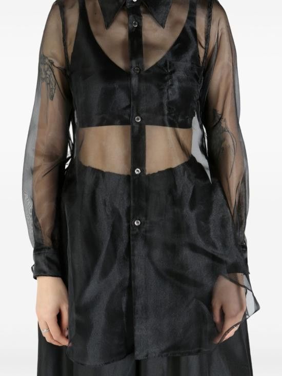 Comme des Garcons COMME DES GARCONS Women Shirts GOB016 0511 Black Size S / US 4 / IT 40 - 4 Thumbnail