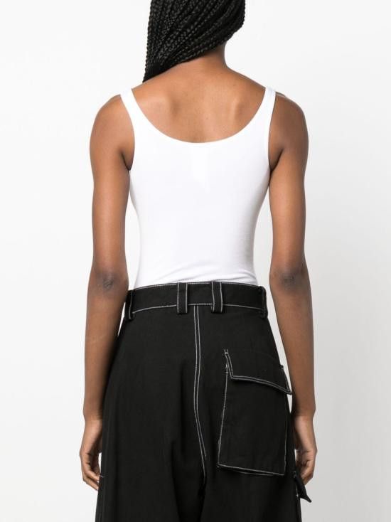 Wolford WOLFORD Women Bodysuit Tops 75085 1001 White Size M / US 6-8 / IT 42-44 - 2 Thumbnail