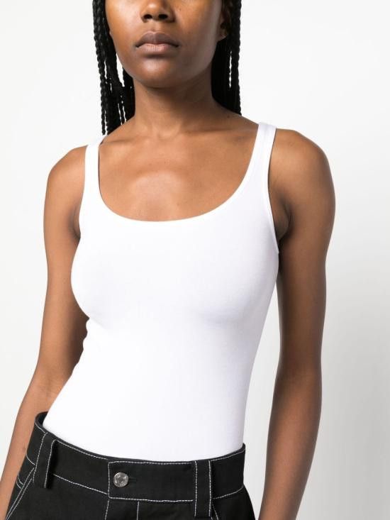 Wolford WOLFORD Women Bodysuit Tops 75085 1001 White Size M / US 6-8 / IT 42-44 - 5 Thumbnail