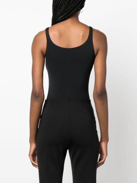 Wolford WOLFORD Women Bodysuit Tops 75085 7005 Black Size L / US 10 / IT 46 - 2 Thumbnail
