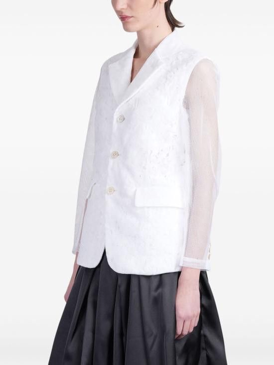 Comme des Garcons COMME DES GARCONS Women Jackets GOJ005 0511 White Size M / US 6-8 / IT 42-44 - 5 Thumbnail