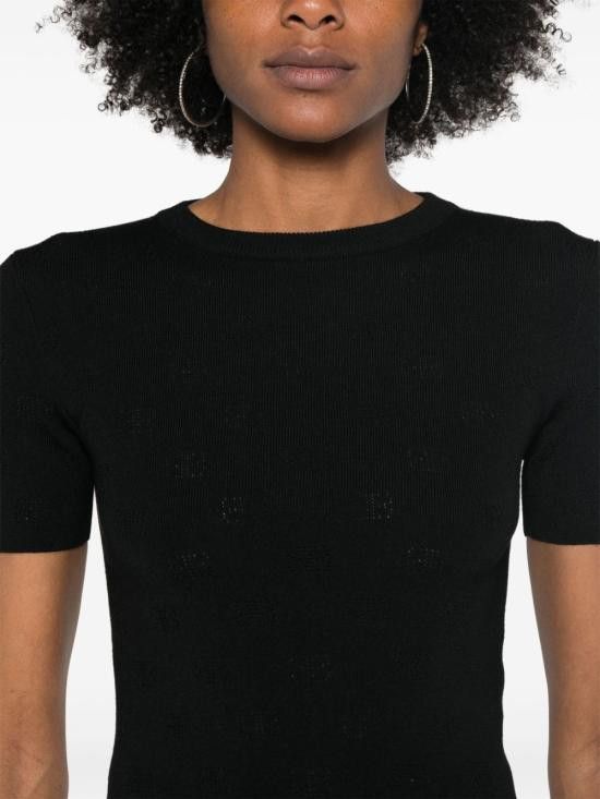 Balenciaga BALENCIAGA Women Sweater 793612 T52151000 Black Size L / US 10 / IT 46 - 2 Thumbnail