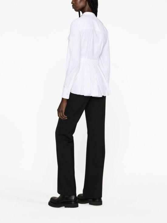 Alexander McQueen ALEXANDER MCQUEEN Women Shirts 757216 QAAAD9000 White Size M / US 6-8 / IT 42-44 - 2 Thumbnail