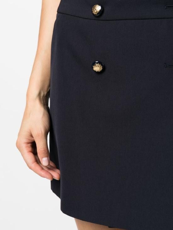 Alexander McQueen ALEXANDER MCQUEEN Women Mid Skirts 752499 QJACF4100 Blue Size 27" / US 4 / IT 40 - 3 Thumbnail