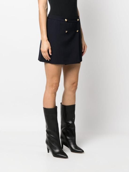 Alexander McQueen ALEXANDER MCQUEEN Women Mid Skirts 752499 QJACF4100 Blue Size 30" / US 8 / IT 44 - 5 Thumbnail