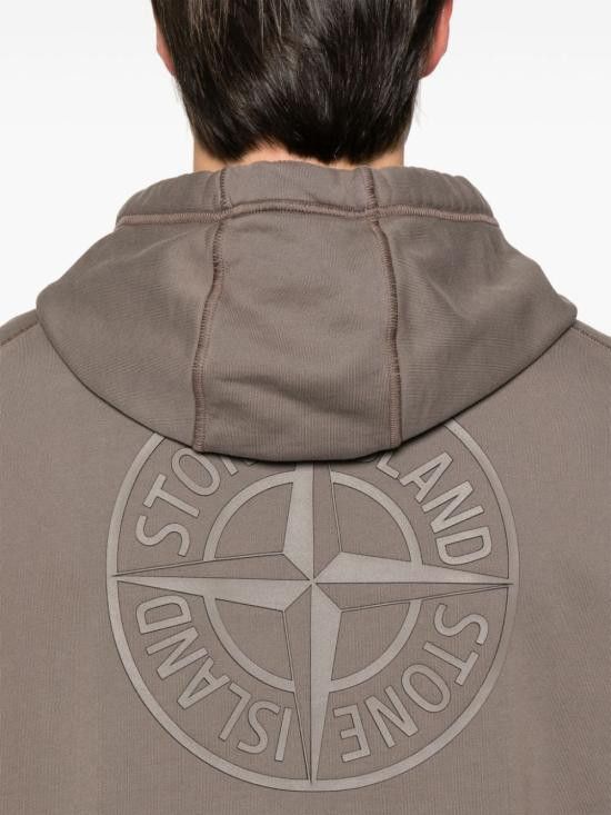 Stone Island STONE ISLAND Women Hoodies 811566283 V0075 Brown Size S / US 4 / IT 40 - 2 Thumbnail