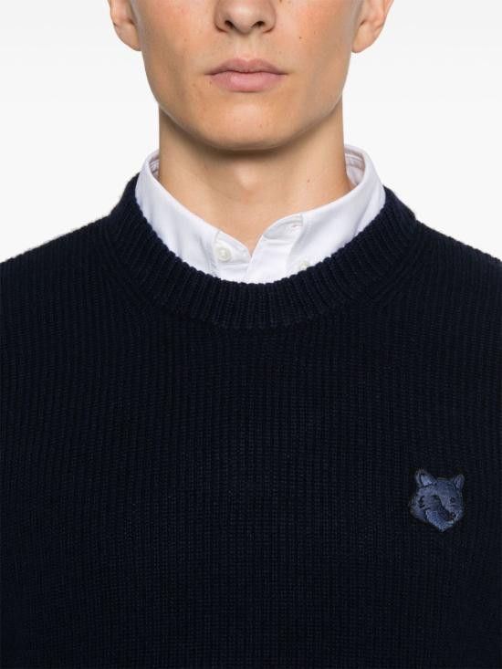 Maison Kitsune MAISON KITSUNE Men Sweater LM00818 KT1093P476 Blue Size US L / EU 52-54 / 3 - 4 Thumbnail