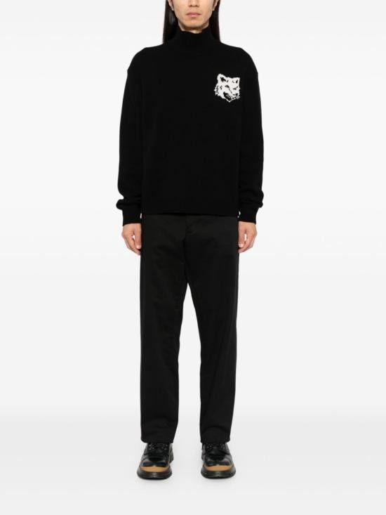 Maison Kitsune MAISON KITSUNE Men Sweater NM00808 KM0329P199 Black Size US M / EU 48-50 / 2 - 3 Thumbnail