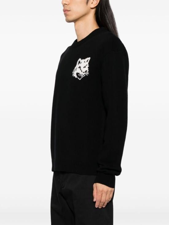 Maison Kitsune MAISON KITSUNE Men Sweater NM00808 KM0329P199 Black Size US XL / EU 56 / 4 - 5 Thumbnail
