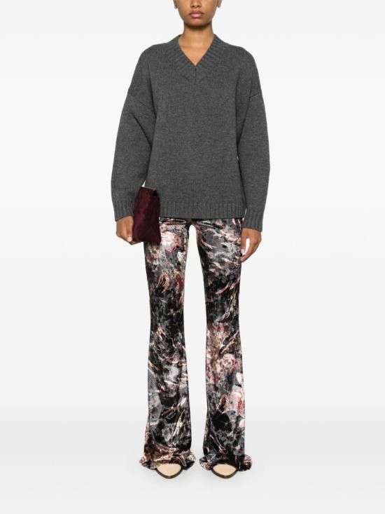 Etro ETRO Women Straight Pants WREA0026 99IAS19X0831 Black Size 30" / US 8 / IT 44 - 4 Thumbnail