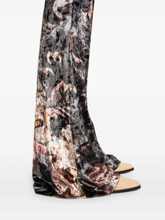 Etro ETRO Women Straight Pants WREA0026 99IAS19X0831 Black Size 30" / US 8 / IT 44 - 2 Thumbnail