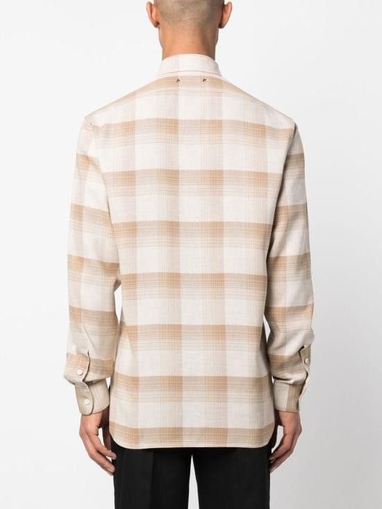 Golden Goose GOLDEN GOOSE Men Long Tops GMP01415 P00098482125 Beige Size US M / EU 48-50 / 2 - 2 Thumbnail