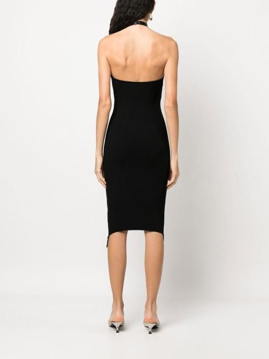 Courreges COURREGES Women Long Skirts 123MRO185FI0021 9999 Black Size L / US 10 / IT 46 - 4 Thumbnail