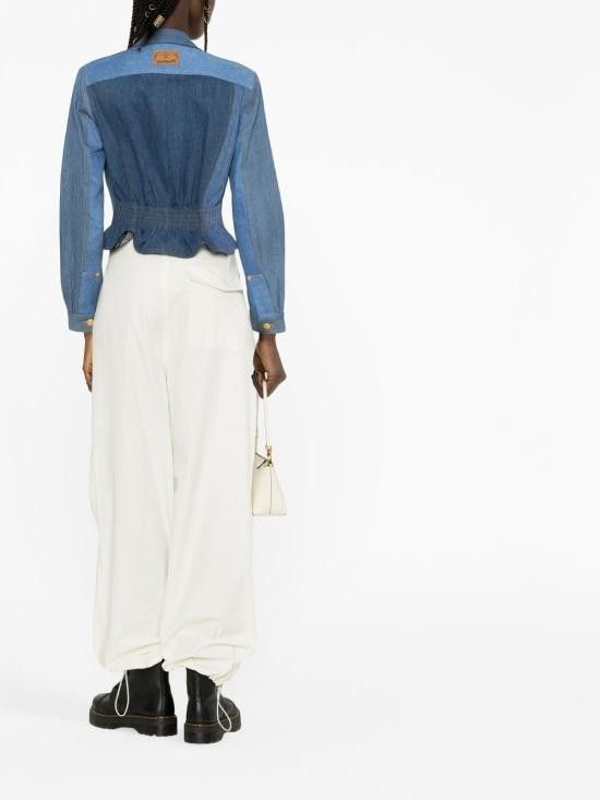 Marine Serre MARINE SERRE Women Jackets J080SS23WU DENCO000506 Blue Size S / US 4 / IT 40 - 2 Thumbnail