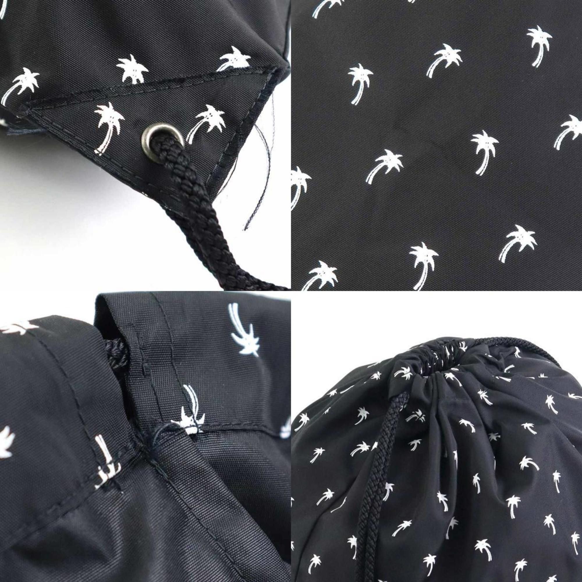 Saint Laurent Paris Saint Laurent Backpack Knapsack Nylon Black x White Men Women h31162g Size ONE SIZE - 4 Thumbnail