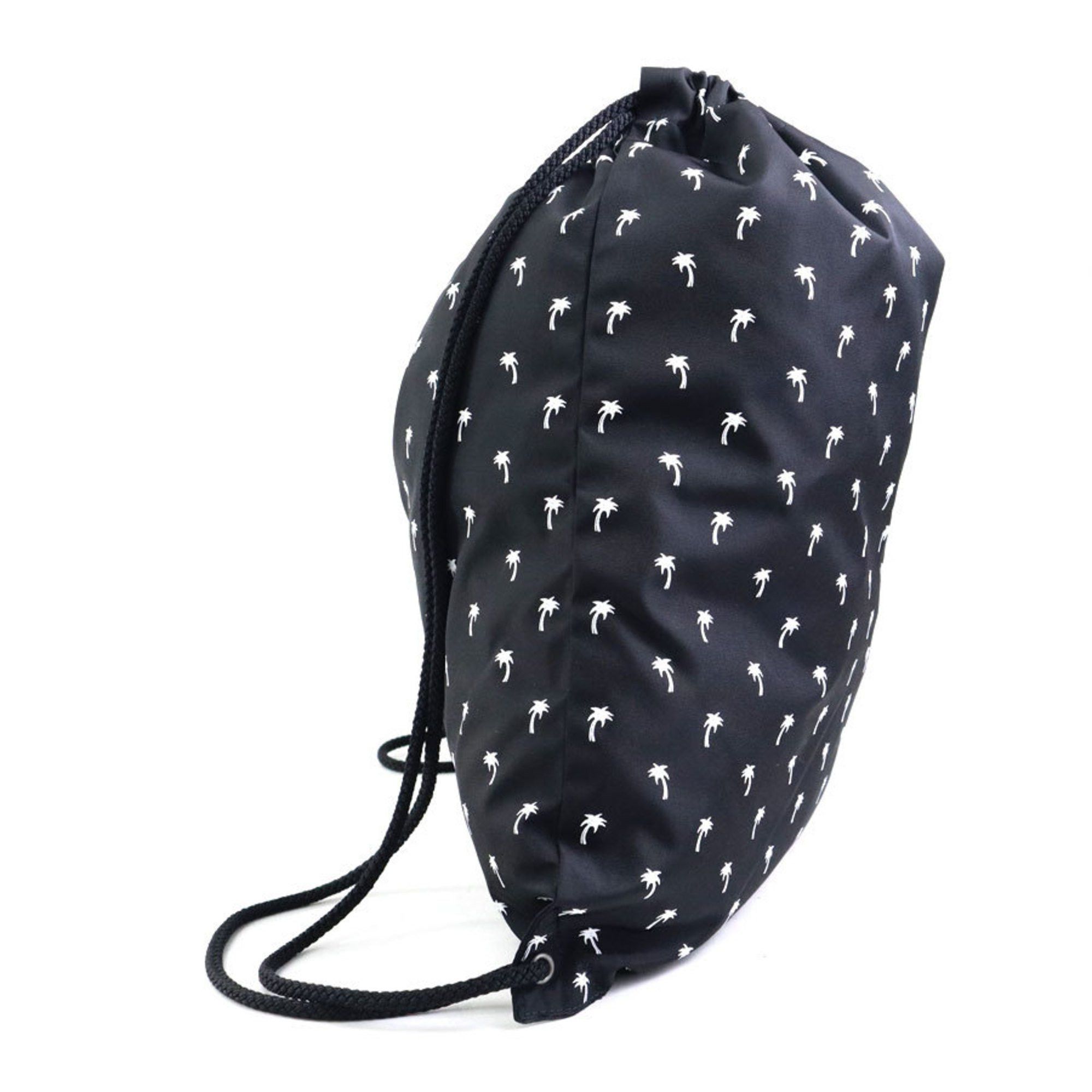 Saint Laurent Paris Saint Laurent Backpack Knapsack Nylon Black x White Men Women h31162g Size ONE SIZE - 2 Thumbnail