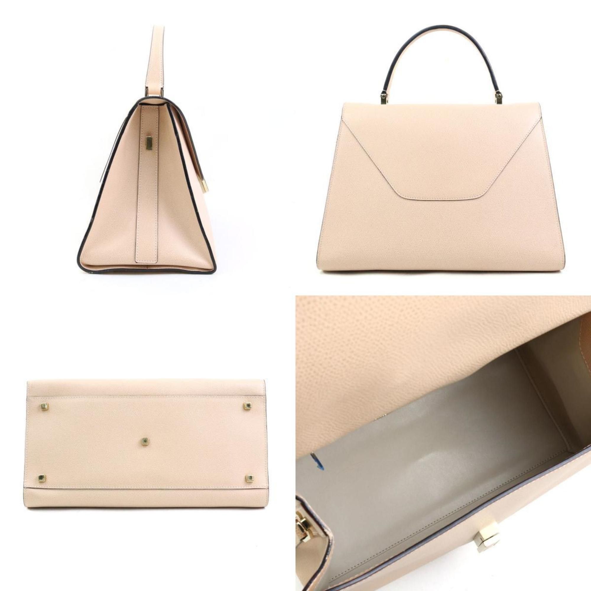 Valextra Valextra Handbag Shoulder Bag Large Iside Leather Pink Beige Women's 90115a Size ONE SIZE - 2 Thumbnail
