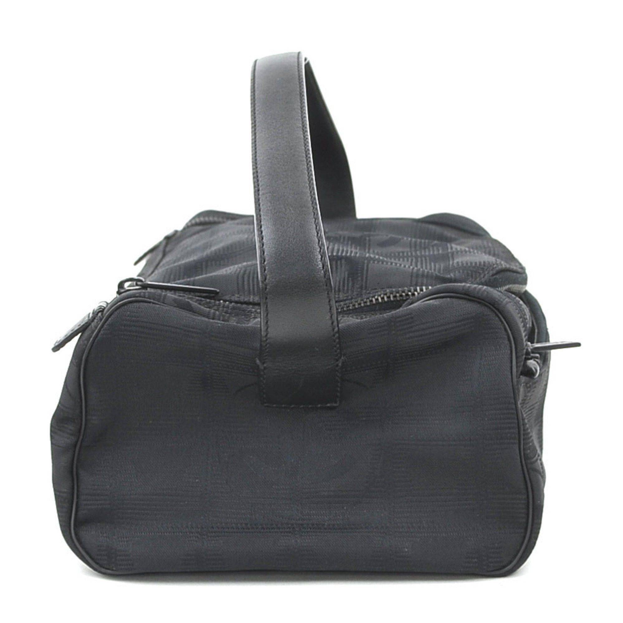 Chanel CHANEL Handbag Vanity Bag New Travel Line Nylon Jacquard Black Women's e60412g Size ONE SIZE - 2 Thumbnail