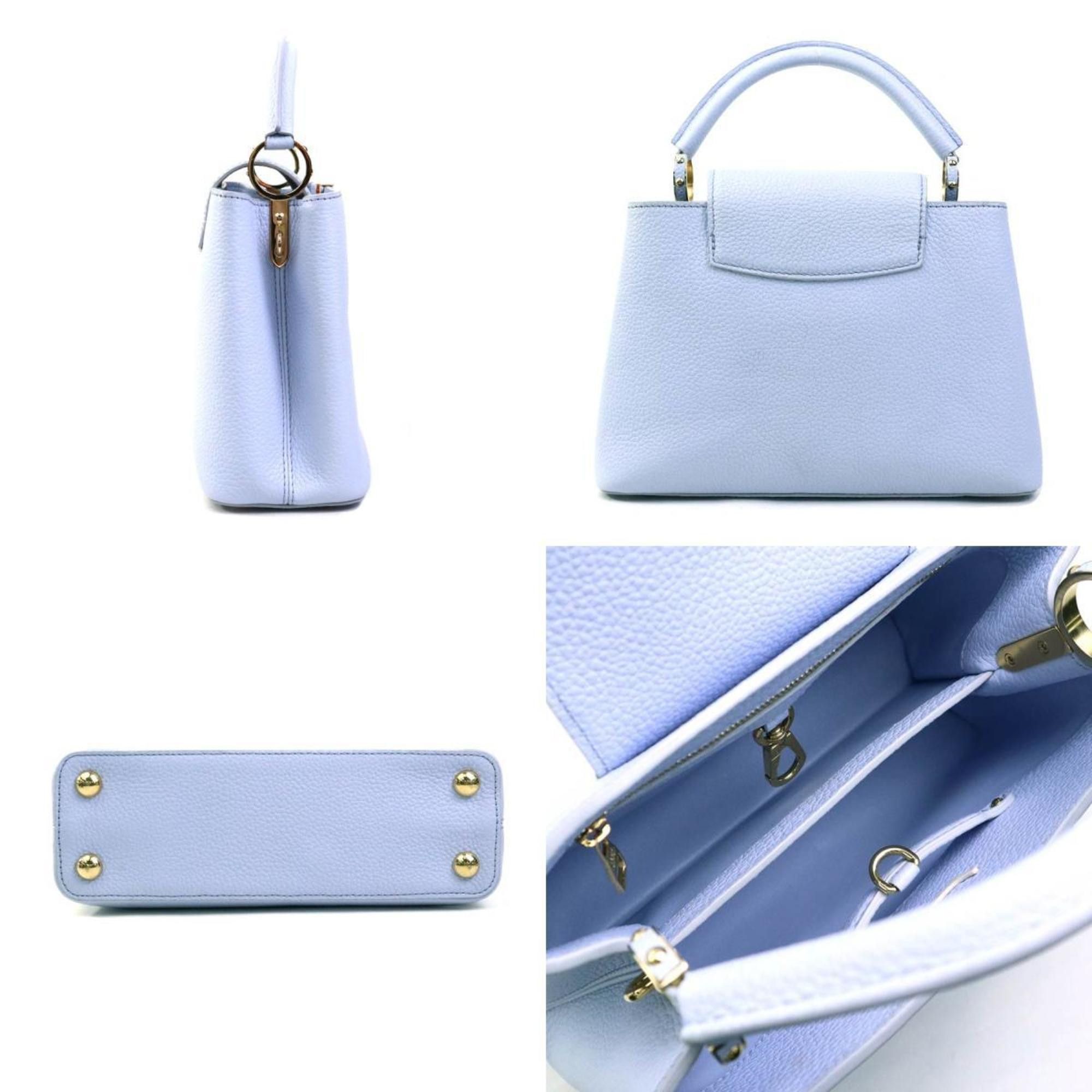 Louis Vuitton LOUIS VUITTON Handbag Shoulder Bag Capucines BB Leather Light Purple x Ivory Women's M59512 90129k Size ONE SIZE - 2 Thumbnail