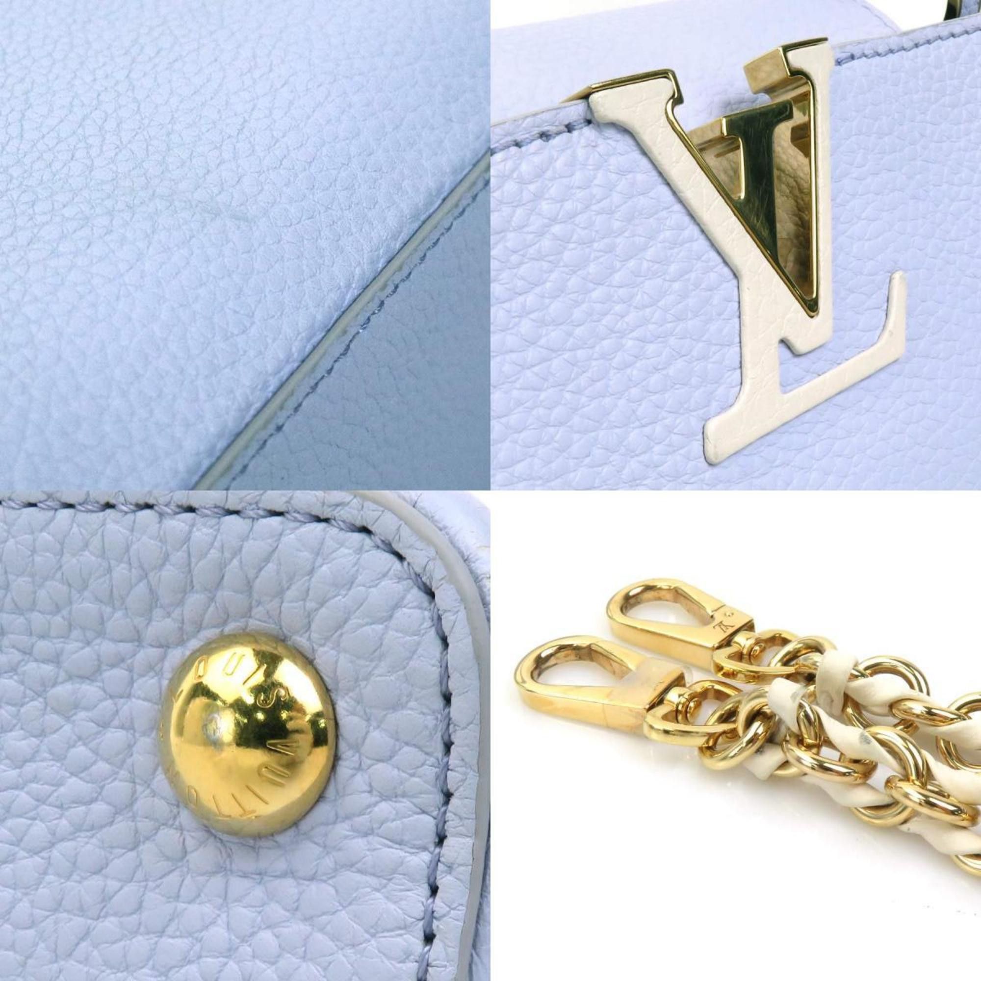 Louis Vuitton LOUIS VUITTON Handbag Shoulder Bag Capucines BB Leather Light Purple x Ivory Women's M59512 90129k Size ONE SIZE - 4 Thumbnail