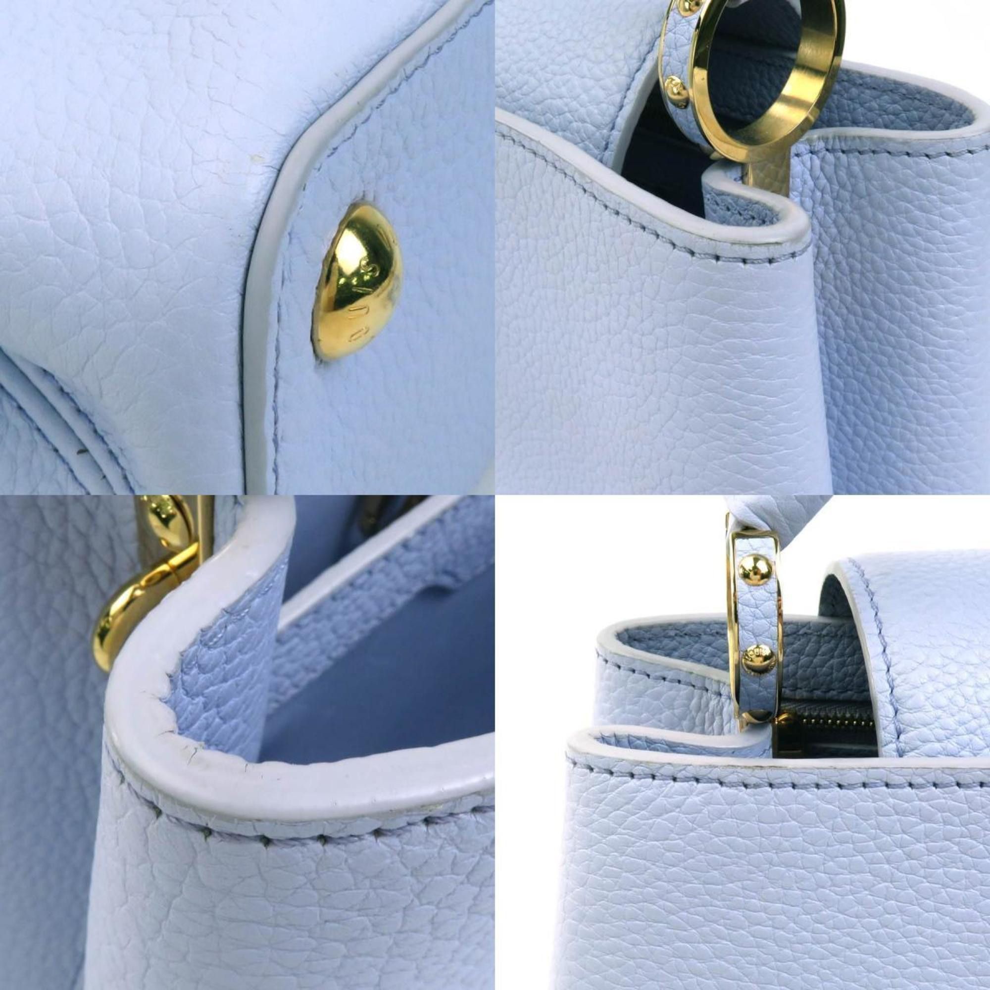 Louis Vuitton LOUIS VUITTON Handbag Shoulder Bag Capucines BB Leather Light Purple x Ivory Women's M59512 90129k Size ONE SIZE - 3 Thumbnail