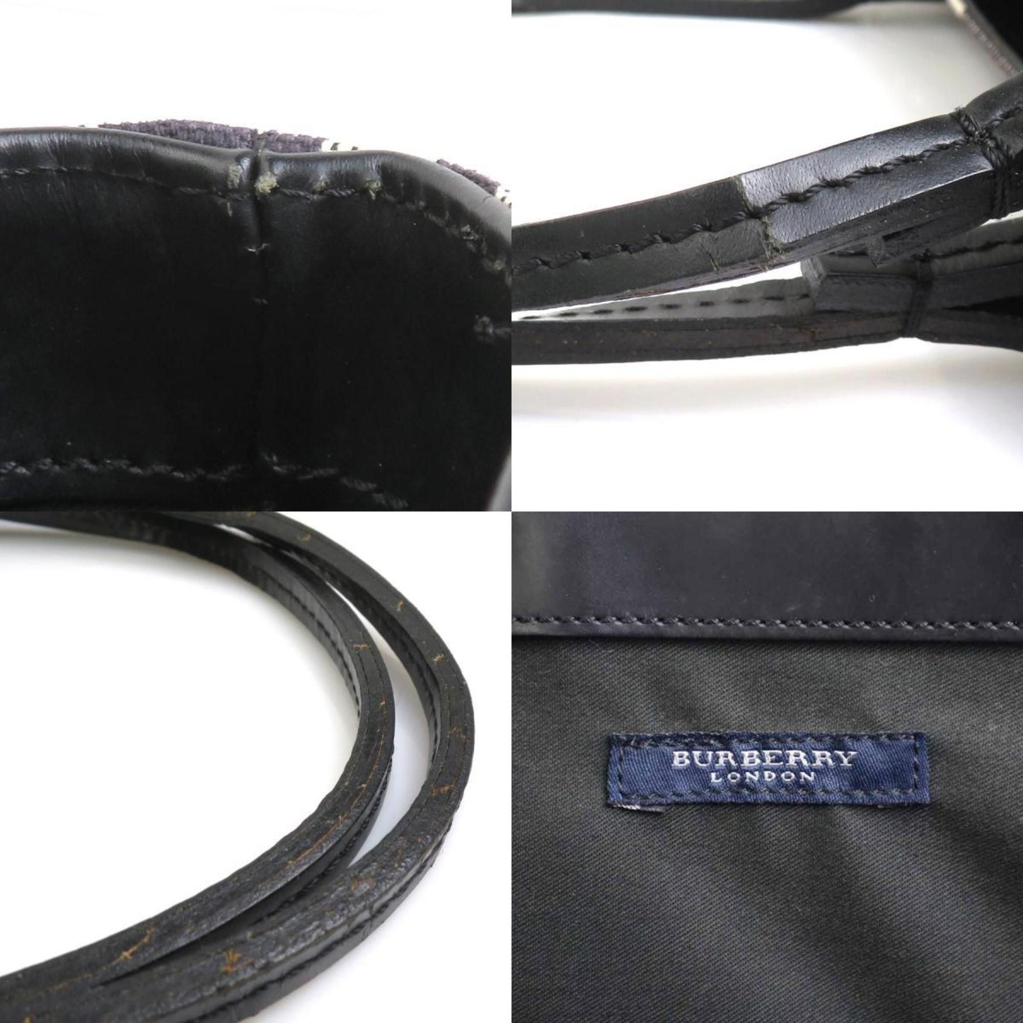 Burberry Burberry Handbag Canvas Leather Black Women's h31164a Size ONE SIZE - 5 Thumbnail
