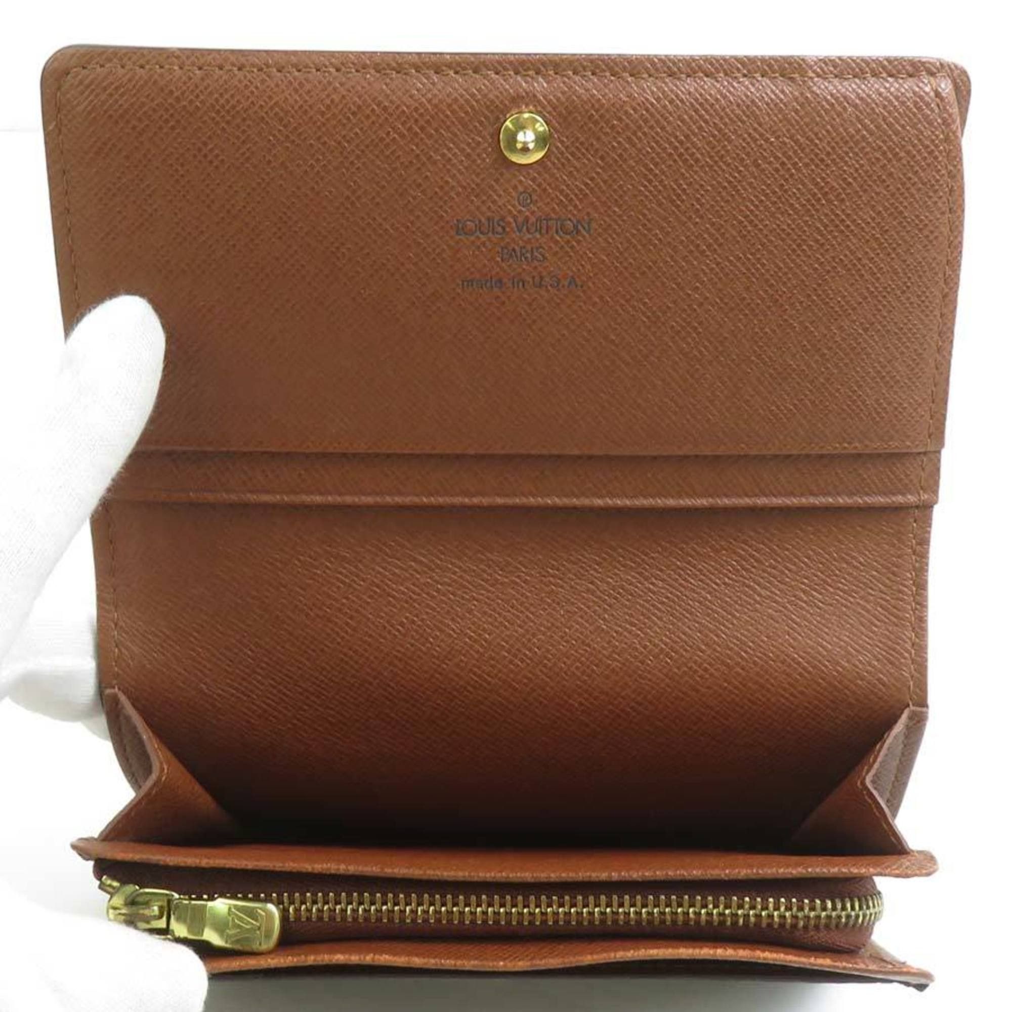 Louis Vuitton Louis Vuitton Bi-fold wallet Monogram Porte Monnaie Bi-Tresor canvas Brown Women's M61730 e60420g Size ONE SIZE - 3 Thumbnail