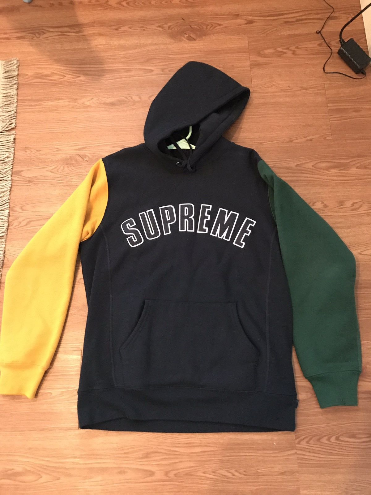 Supreme Color Blocked Arch Logo Hoodie FW16 | Grailed