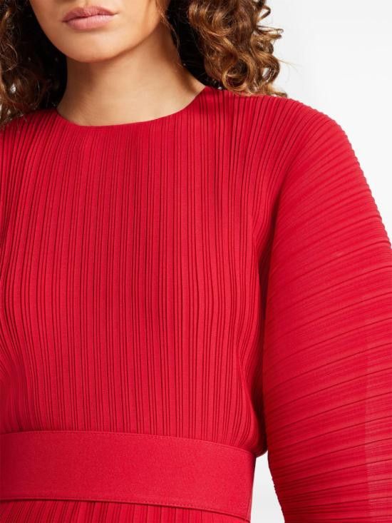 Solace London SOLACE LONDON Women Long Skirts OS21061B RUBY Red Size S / US 4 / IT 40 - 2 Thumbnail