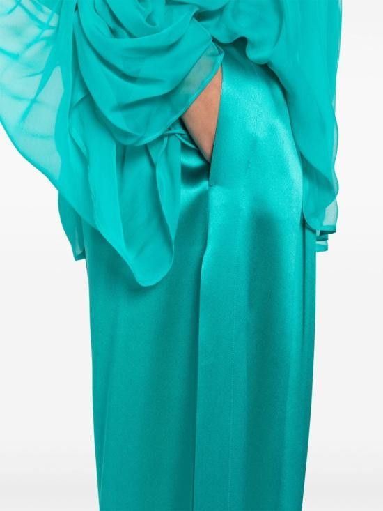 Max Mara MAX MARA Women Straight Pants 11131034600 005 Green Size 28" / US 6 / IT 42 - 5 Thumbnail