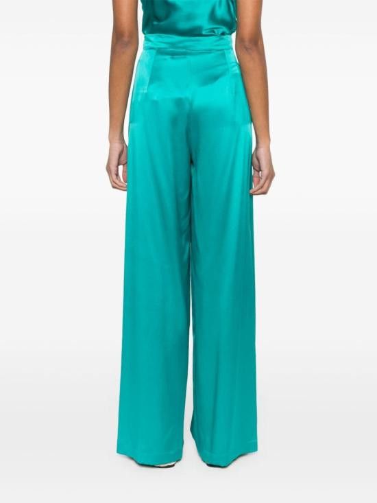 Max Mara MAX MARA Women Straight Pants 11131034600 005 Green Size 28" / US 6 / IT 42 - 4 Thumbnail