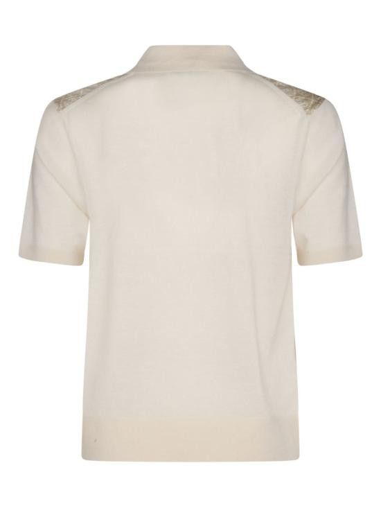 Tory Burch TORY BURCH Women Polo Shirts 147959 960 Beige Size M / US 6-8 / IT 42-44 - 2 Thumbnail