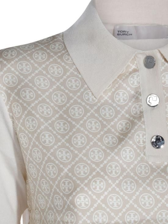 Tory Burch TORY BURCH Women Polo Shirts 147959 960 Beige Size M / US 6-8 / IT 42-44 - 3 Thumbnail