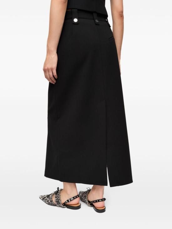 Ganni GANNI Women Mid Skirts W0240 099 Black Size 27" / US 4 / IT 40 - 5 Thumbnail