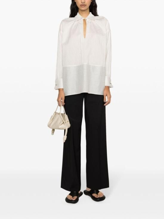 Max Mara MAX MARA Women Shirts 11191032600 001 White Size M / US 6-8 / IT 42-44 - 4 Thumbnail