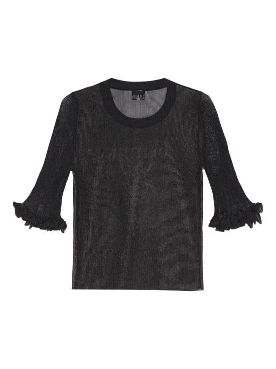 Ganni GANNI Women Sweater K2479 099 Black Size L / US 10 / IT 46 - 2 Thumbnail