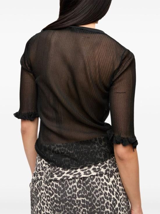 Ganni GANNI Women Sweater K2479 099 Black Size S / US 4 / IT 40 - 5 Thumbnail