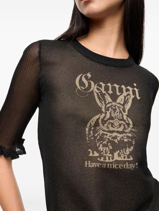 Ganni GANNI Women Sweater K2479 099 Black Size XS / US 0-2 / IT 36-38 - 6 Thumbnail