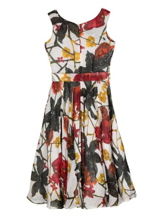 Samantha Sung SAMANTHA SUNG Women Long Skirts ASTERBLACKLILYNEW LINENWHITE White Size S / US 4 / IT 40 - 2 Thumbnail