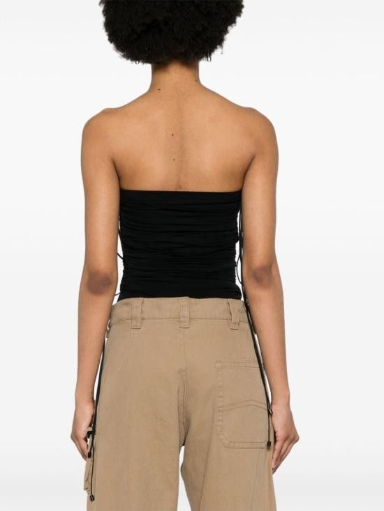 Wolford WOLFORD Women Bodysuit Tops 77107 7005 Black Size M / US 6-8 / IT 42-44 - 5 Thumbnail