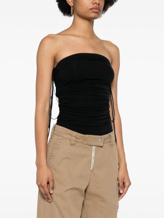 Wolford WOLFORD Women Bodysuit Tops 77107 7005 Black Size S / US 4 / IT 40 - 2 Thumbnail